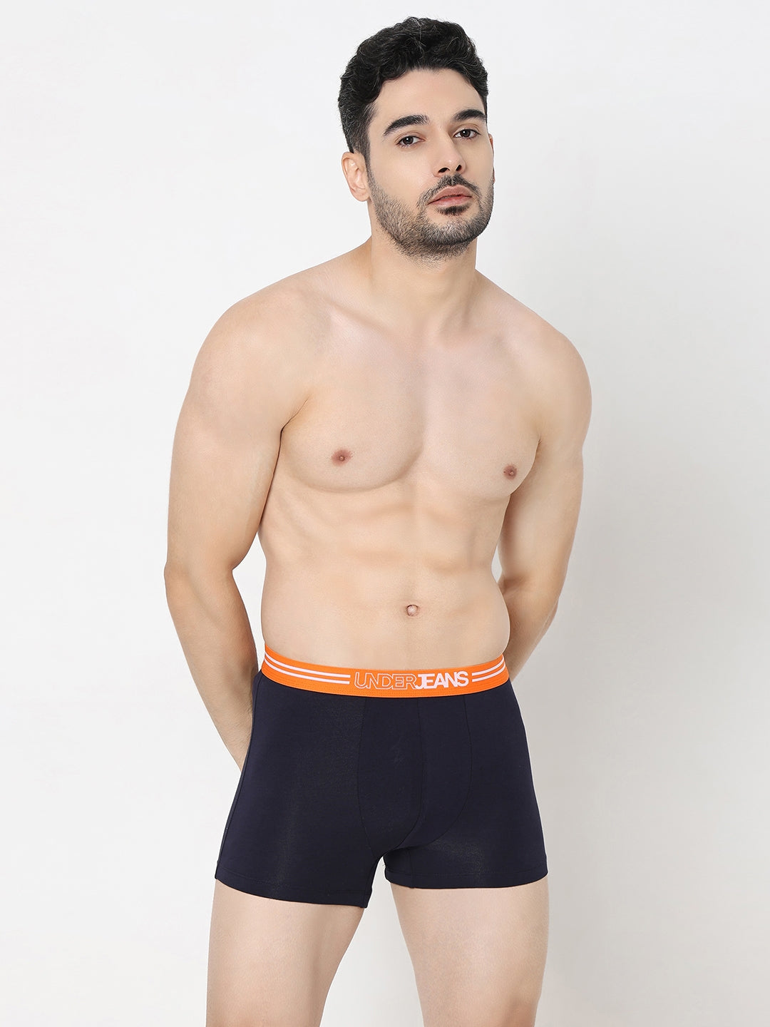 Underjeans by Spykar Men Premium Navy Trunk