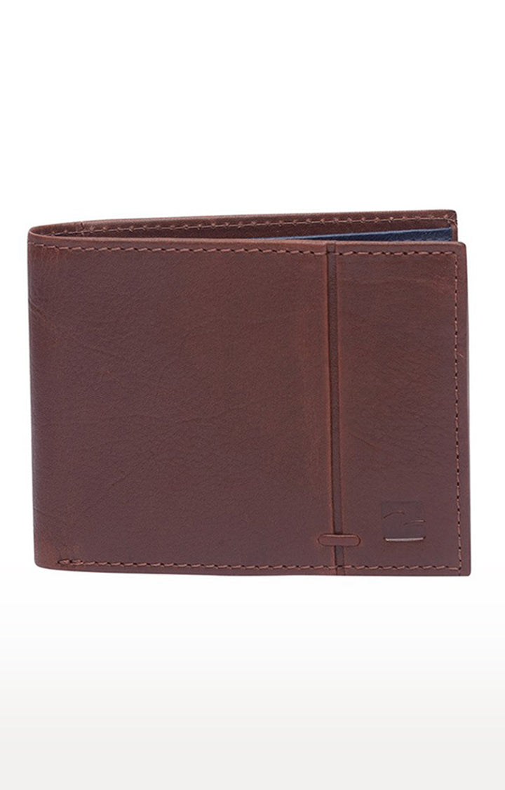 Spykar Men Tan Genuine Leather Wallet