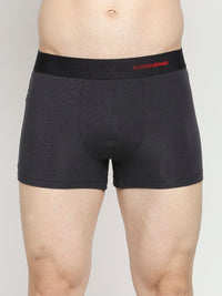 Men Premium Cotton Blend Dark Grey Trunk- Underjeans By Spykar