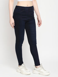 Women Alexa Jeans Super Skinny Fit Dark Blue High Rise