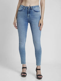 Women Alexa Jeans Super Skinny Fit Light Blue High Rise