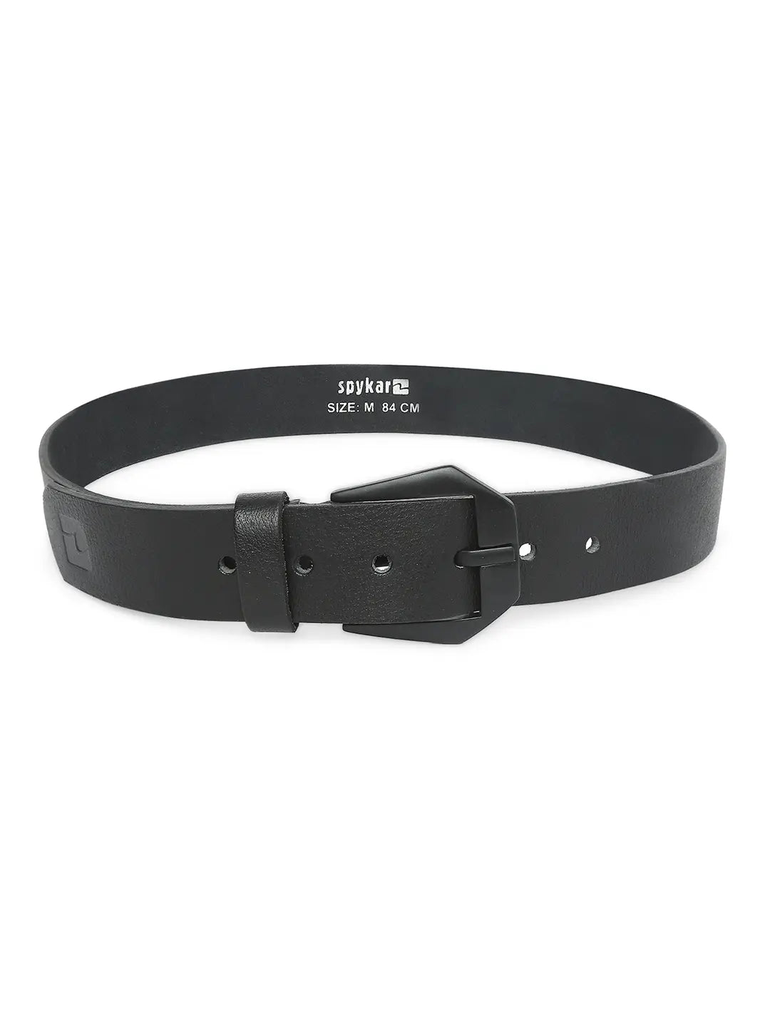 Spykar Men Black Leather Belt