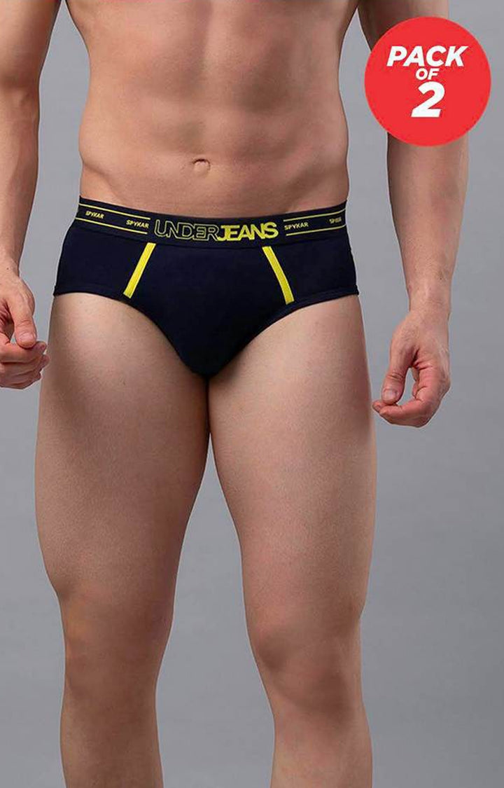 Underjeans by Spykar Men Premium Navy Brief