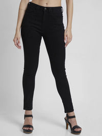 Women Jeans Super Skinny Fit Black Ankle Length