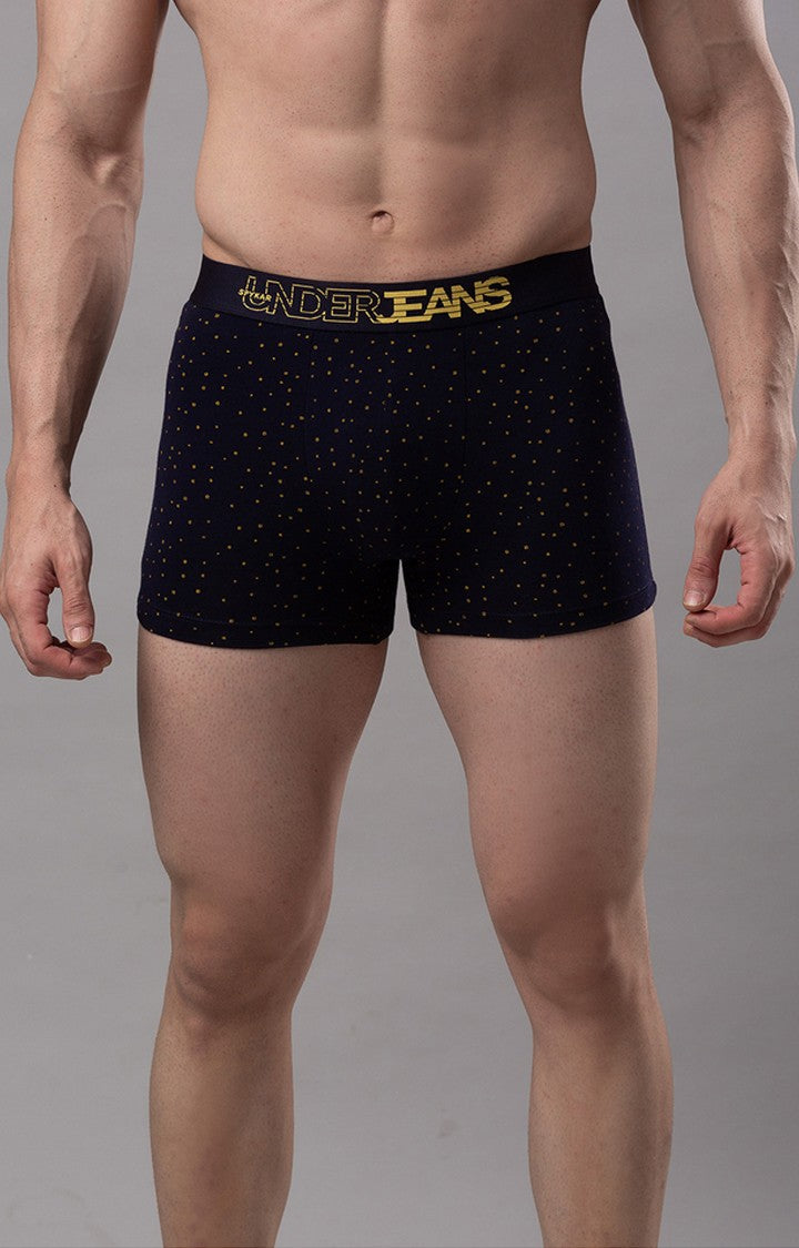 Underjeans By Spykar Men Navy Blue Trunks