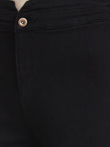 Women Jeans Super Skinny Fit Black Ankle Length