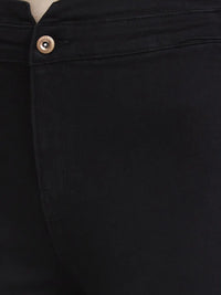 Women Jeans Super Skinny Fit Black Ankle Length