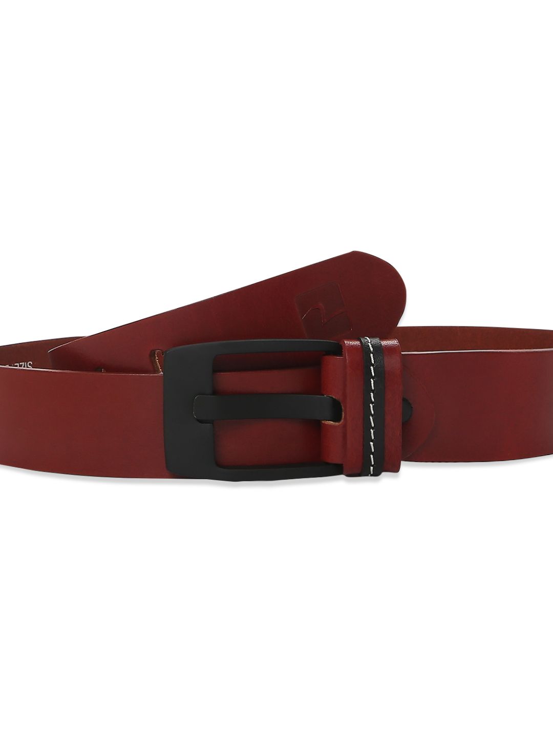 SPYKAR Men Wine Leather Belt