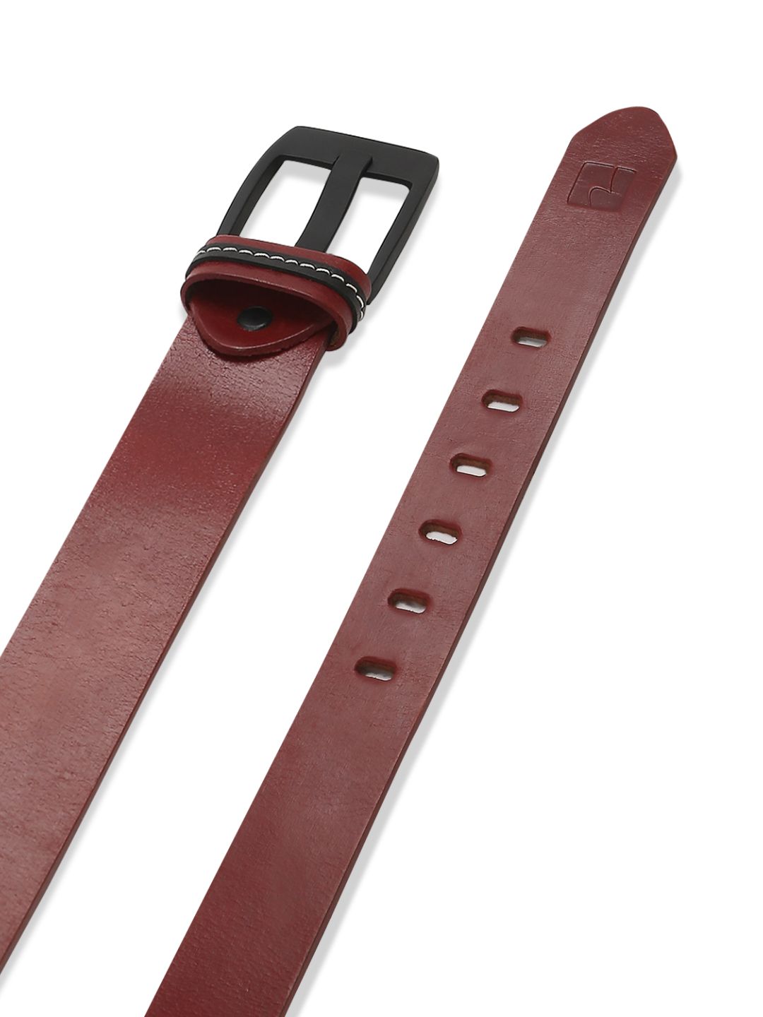 SPYKAR Men Wine Leather Belt