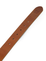 Men Tan Leather Belt