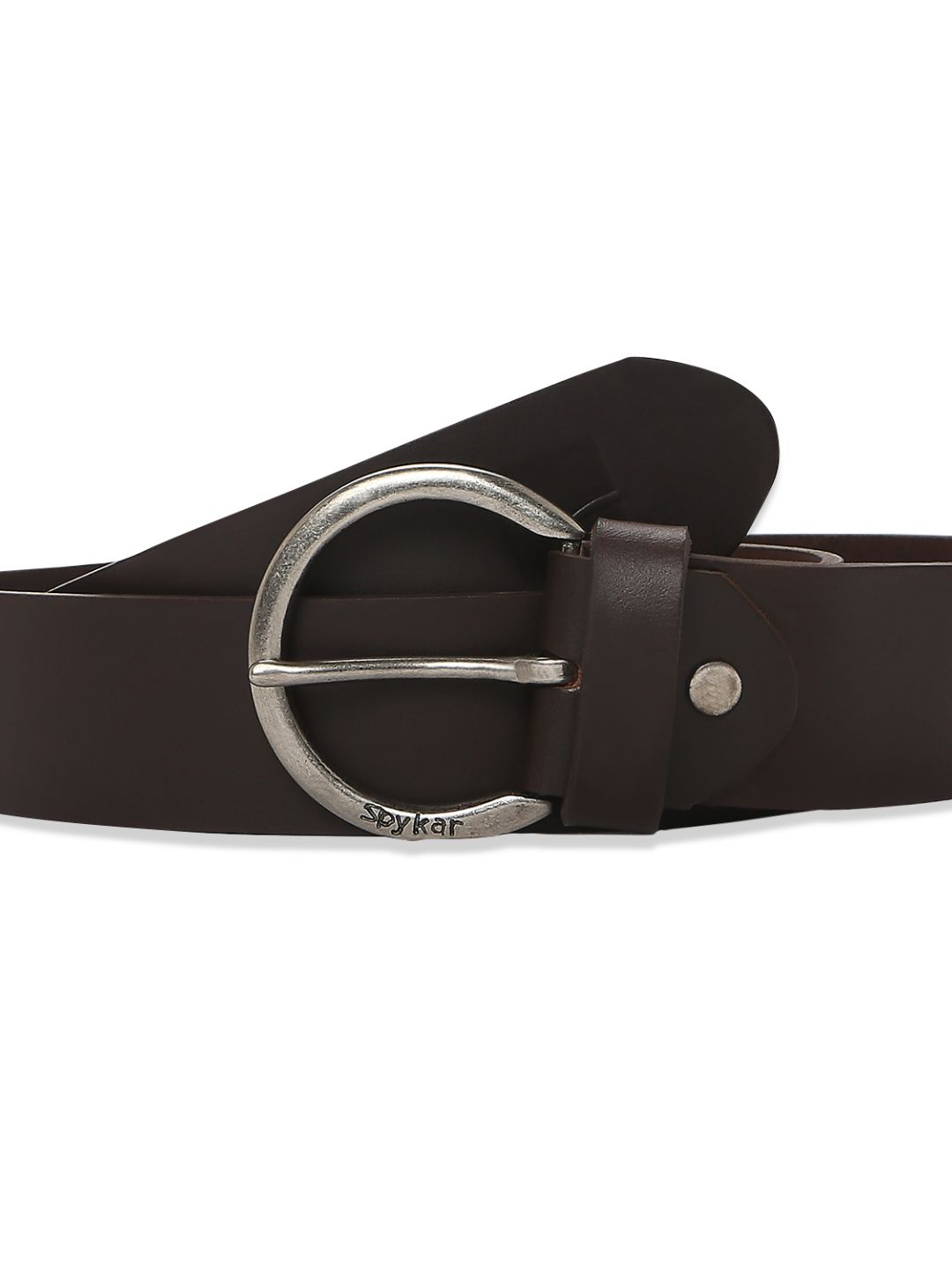 Men Brown Leather Belt