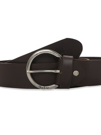 Men Brown Leather Belt