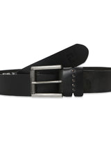Men Black Leather Belt