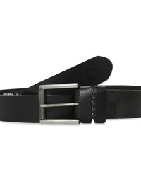 Men Black Leather Belt