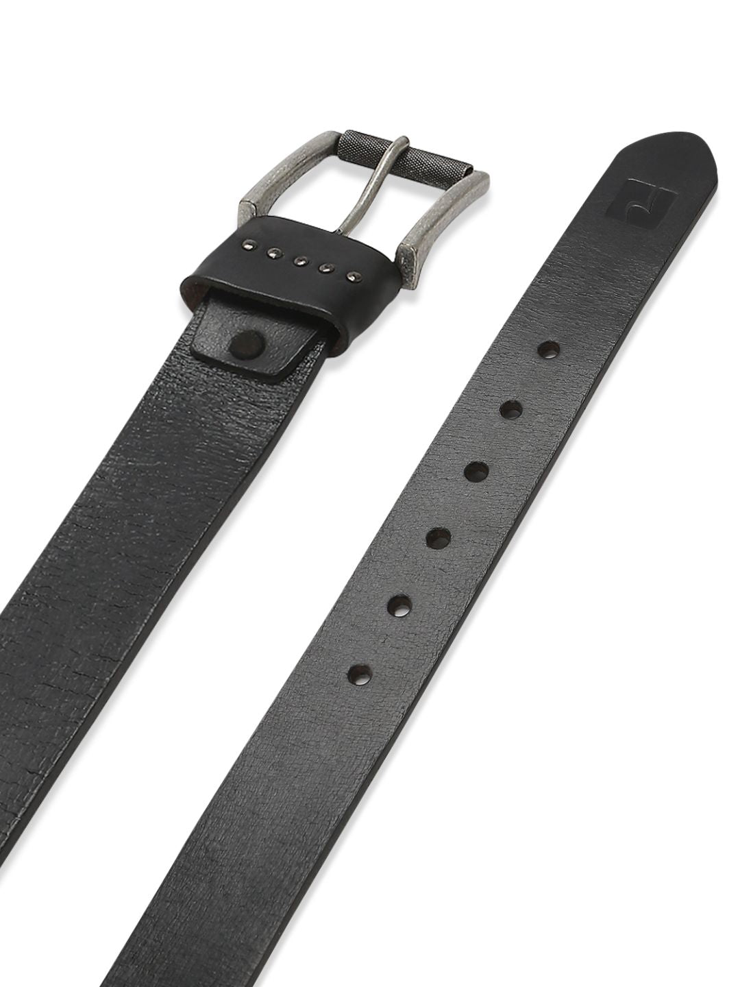 Men Black Leather Belt