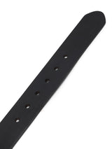Men Black Leather Belt