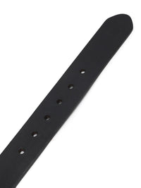 Men Black Leather Belt