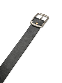 Men Black Leather Belt