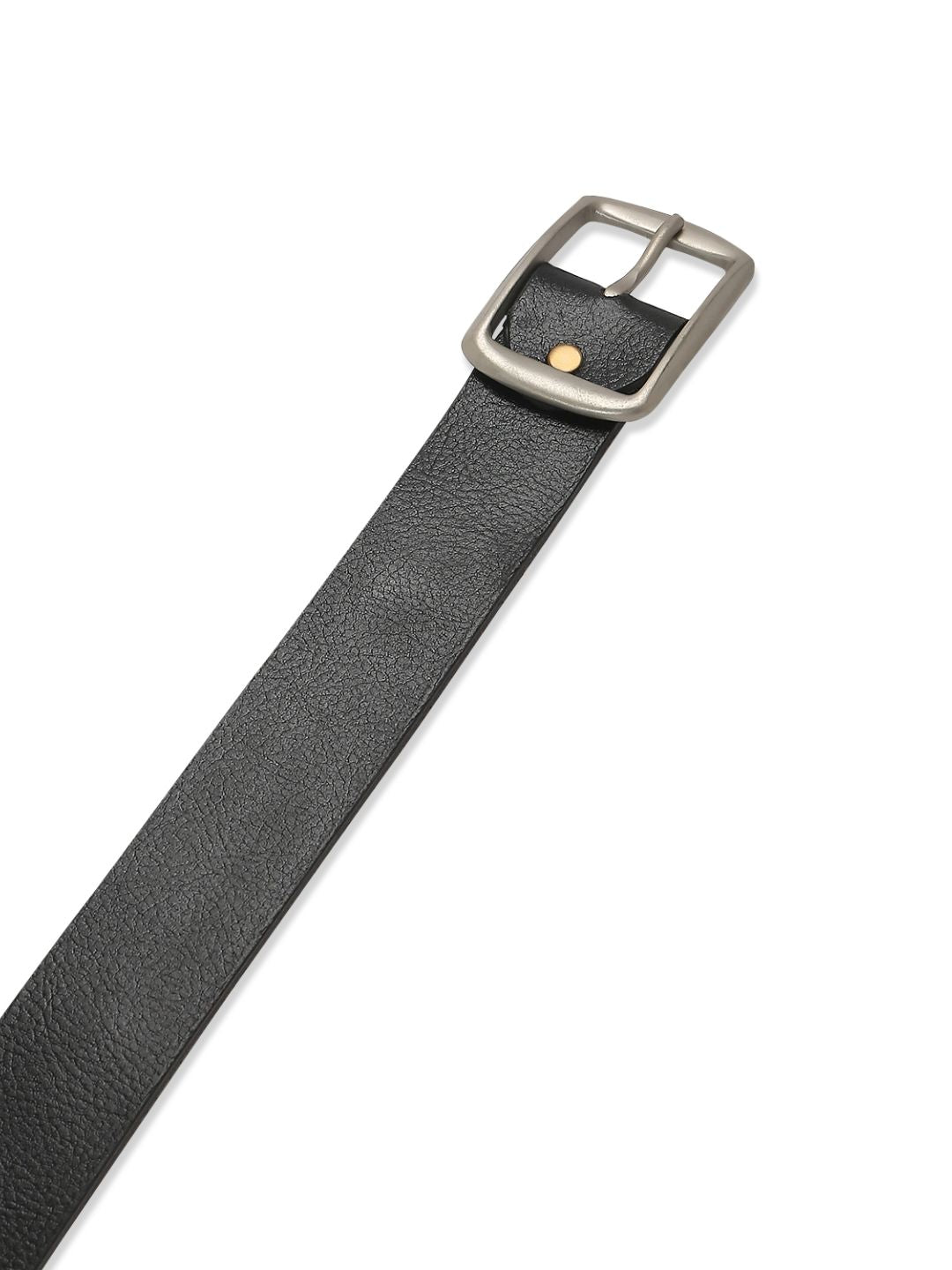 Men Black Leather Belt