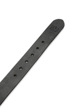 Men Black Leather Belt