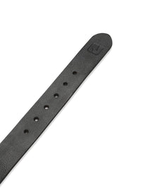 Men Black Leather Belt