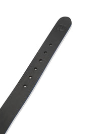 Men Black & Blue Leather Belt