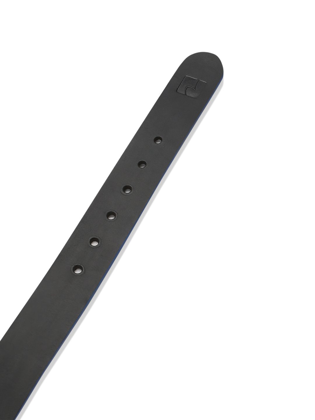 Men Black & Blue Leather Belt