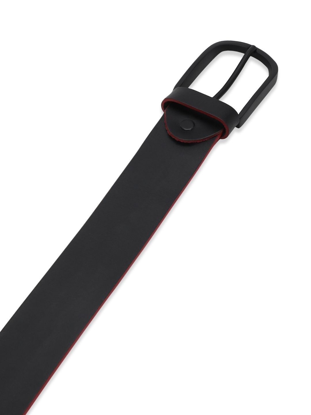 SPYKAR Men Black & Red Leather Belt