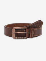 Men Brown Genuine Leather Belt