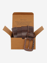 Men Brown Genuine Leather Belt