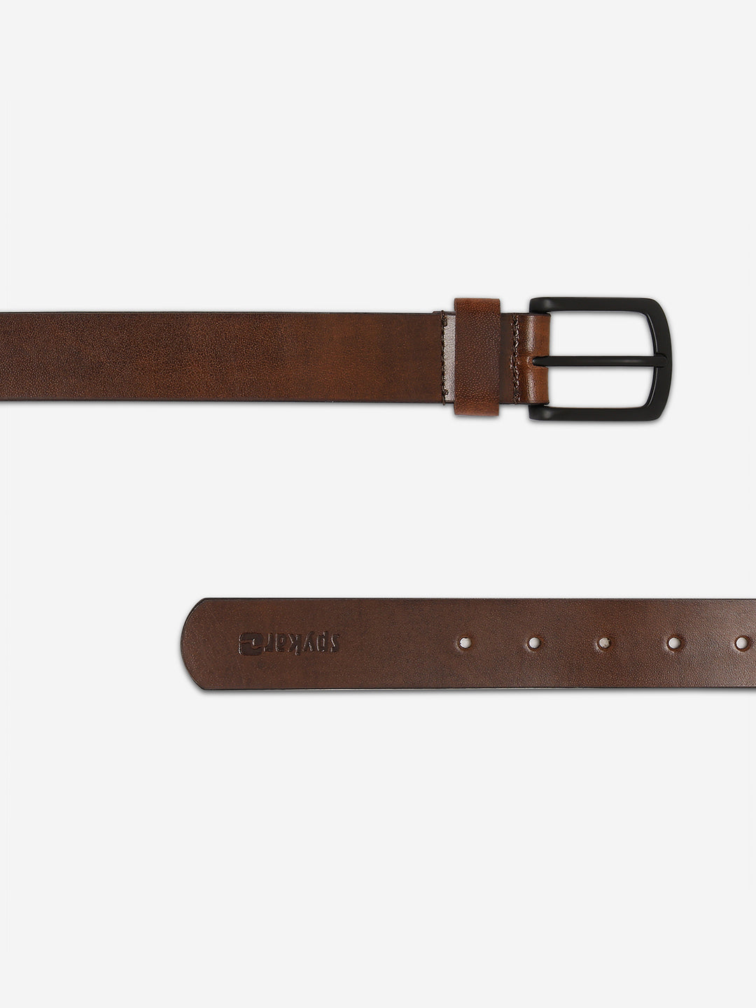 Men Tan Genuine Leather Belt