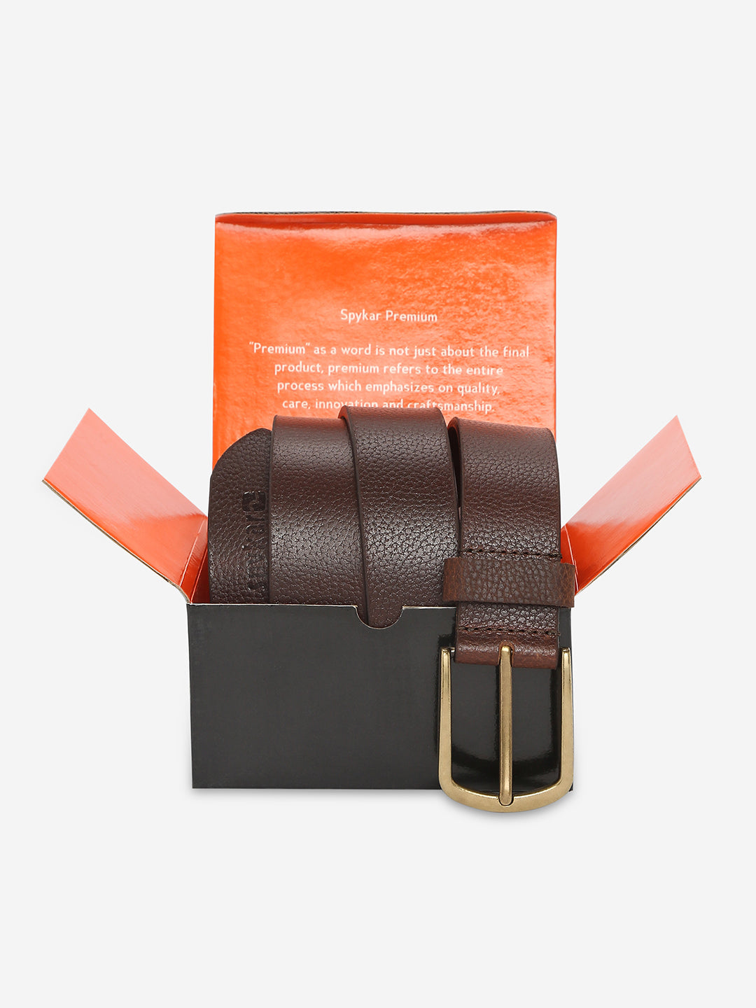 Men Brown Genuine Leather Belt