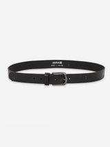 Men Black Genuine Leather Belt