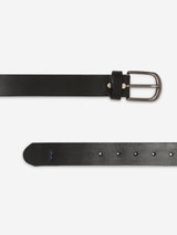 Men Black Genuine Leather Belt