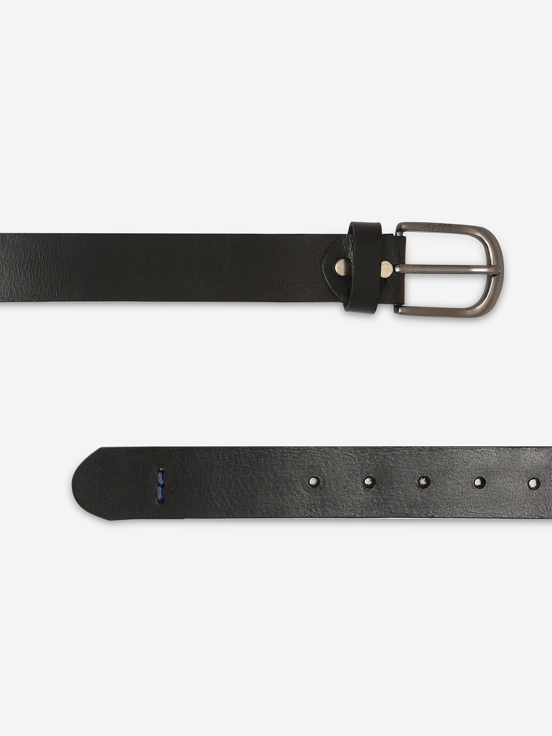 Men Black Genuine Leather Belt