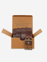 Men Brown Genuine Leather Belt