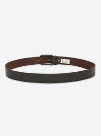 Men Olive Genuine Leather Belt
