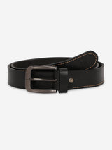 Men Black Genuine Leather Belt