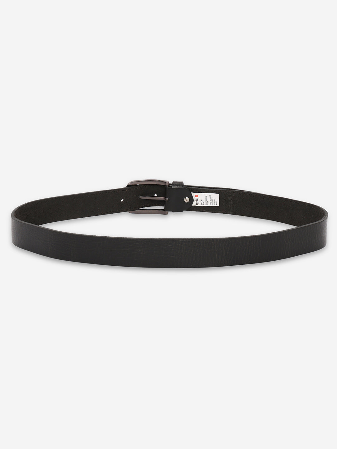 Men Black Genuine Leather Belt