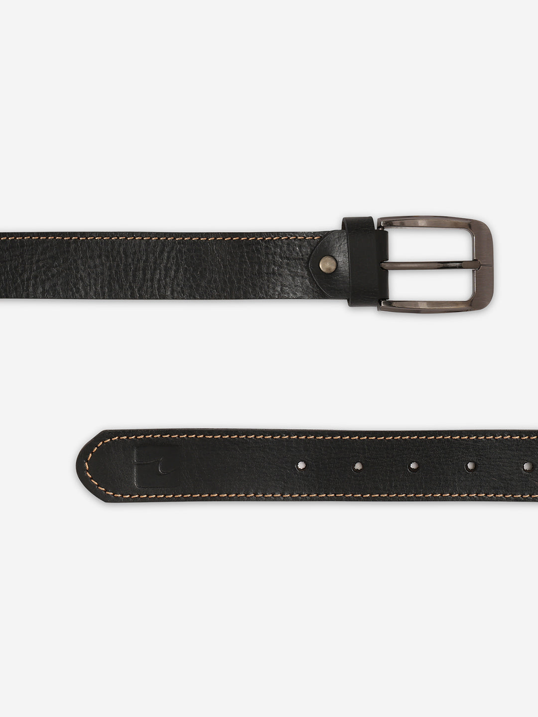Men Black Genuine Leather Belt
