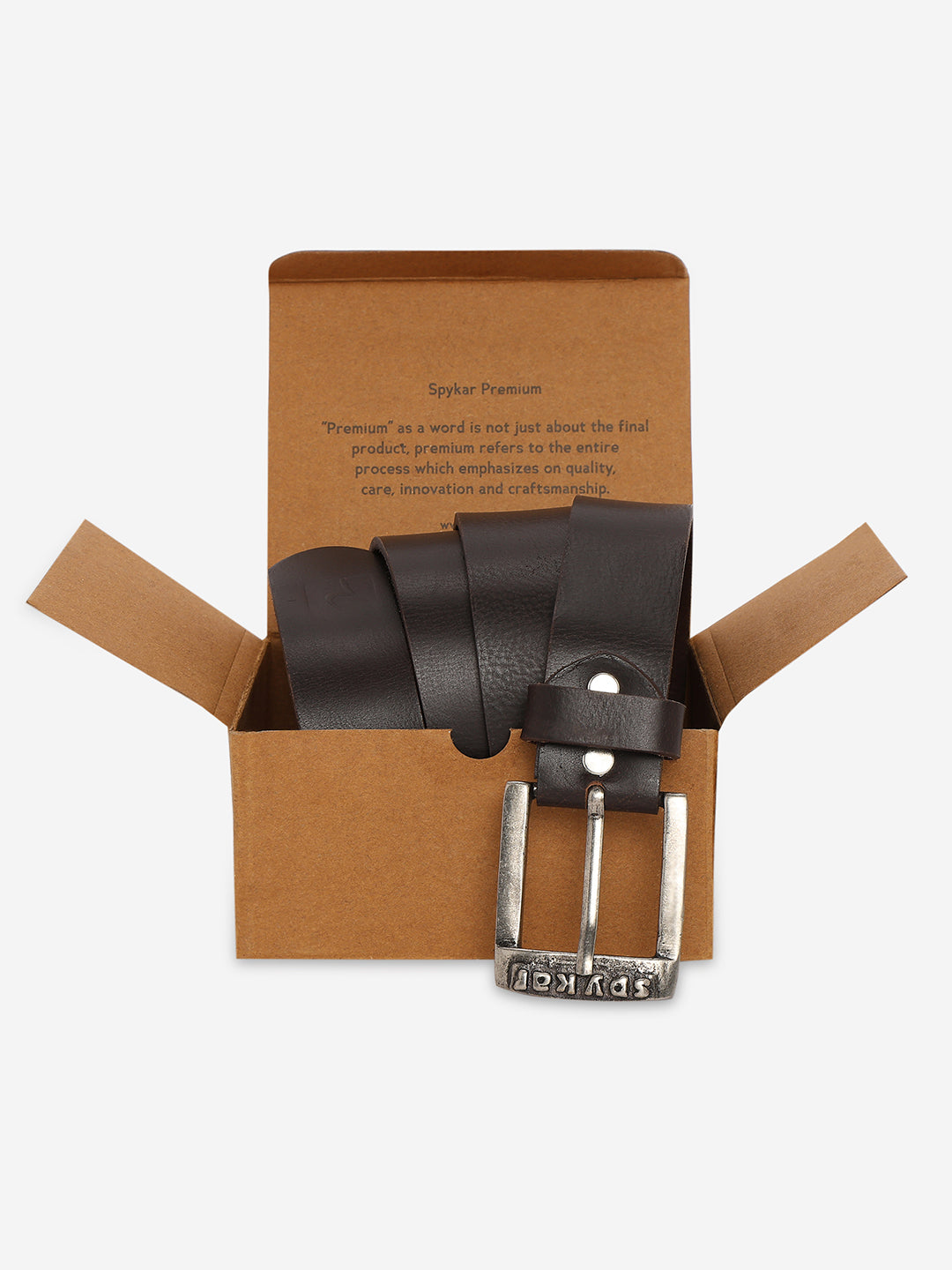 Men Brown Genuine Leather Belt