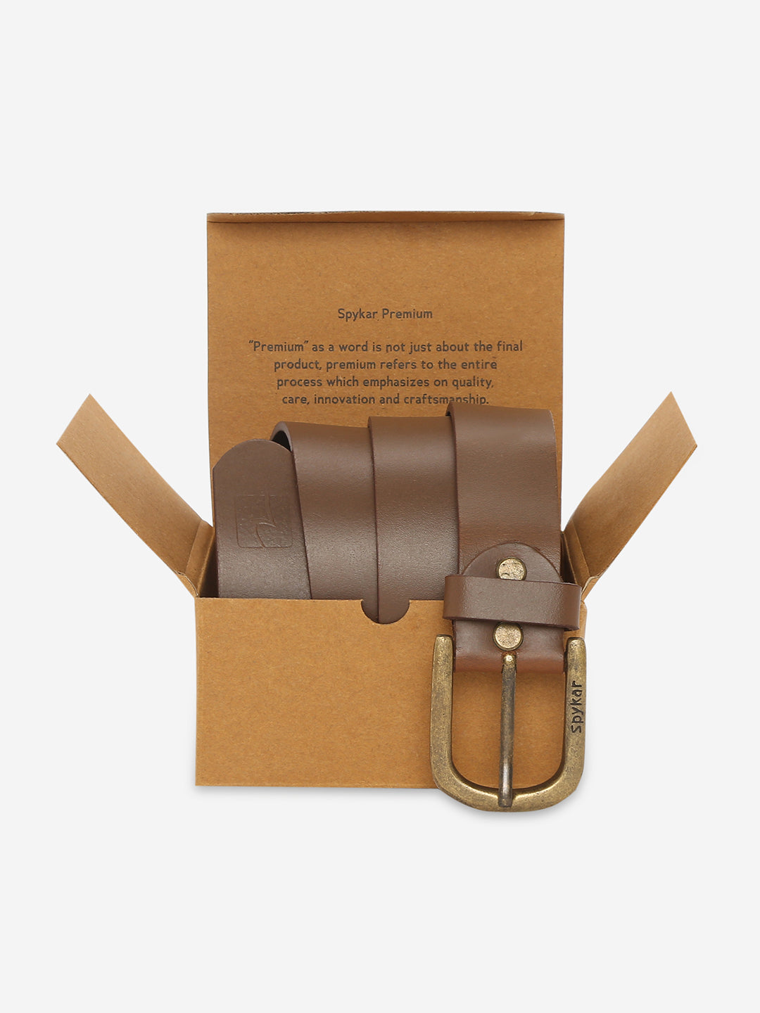Men Brown Genuine Leather Belt