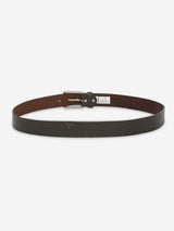 Men Olive Genuine Leather Belt