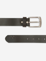 Men Olive Genuine Leather Belt