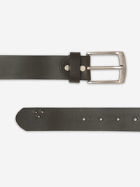 Men Olive Genuine Leather Belt