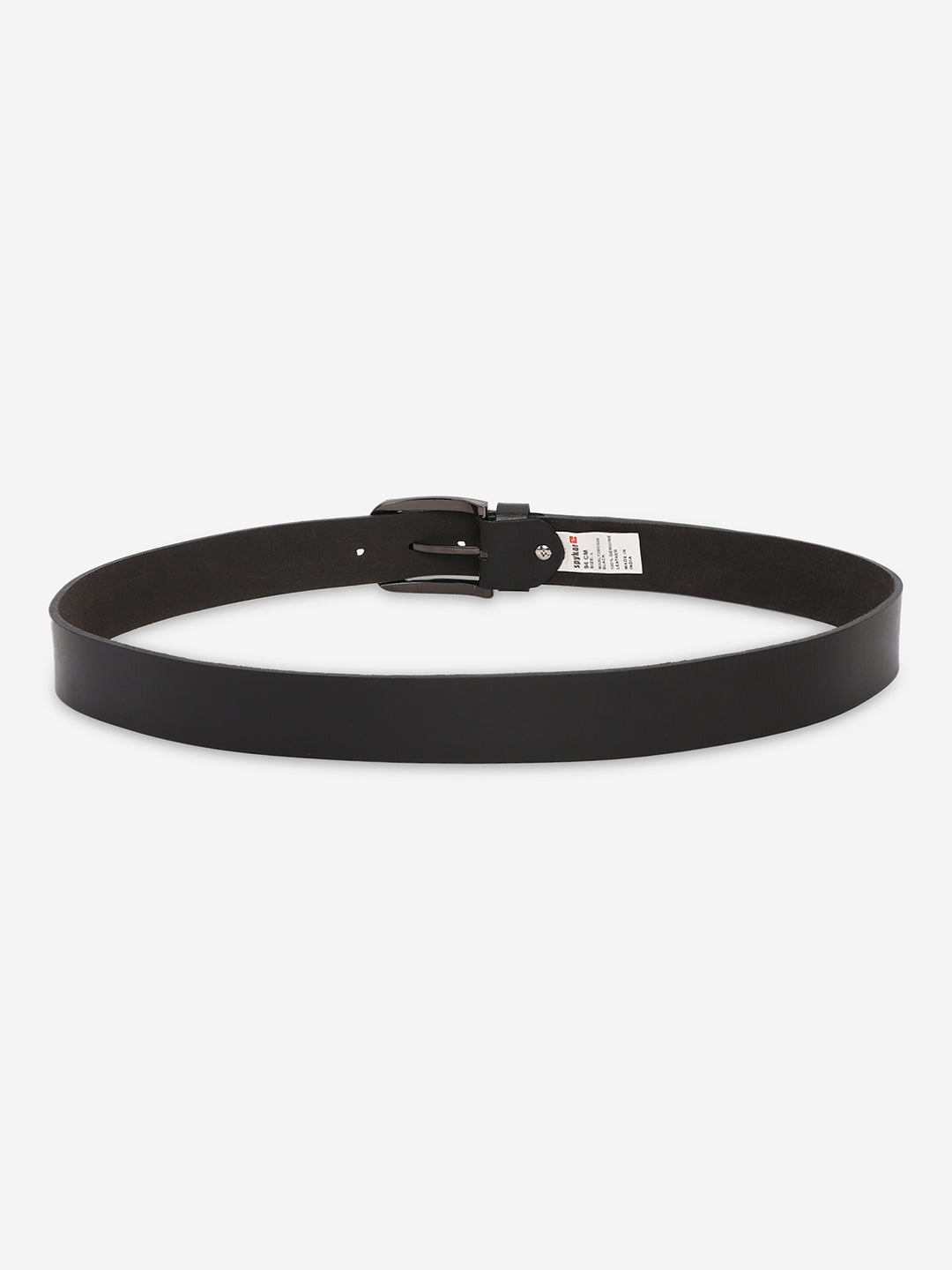 Men Black Genuine Leather Belt