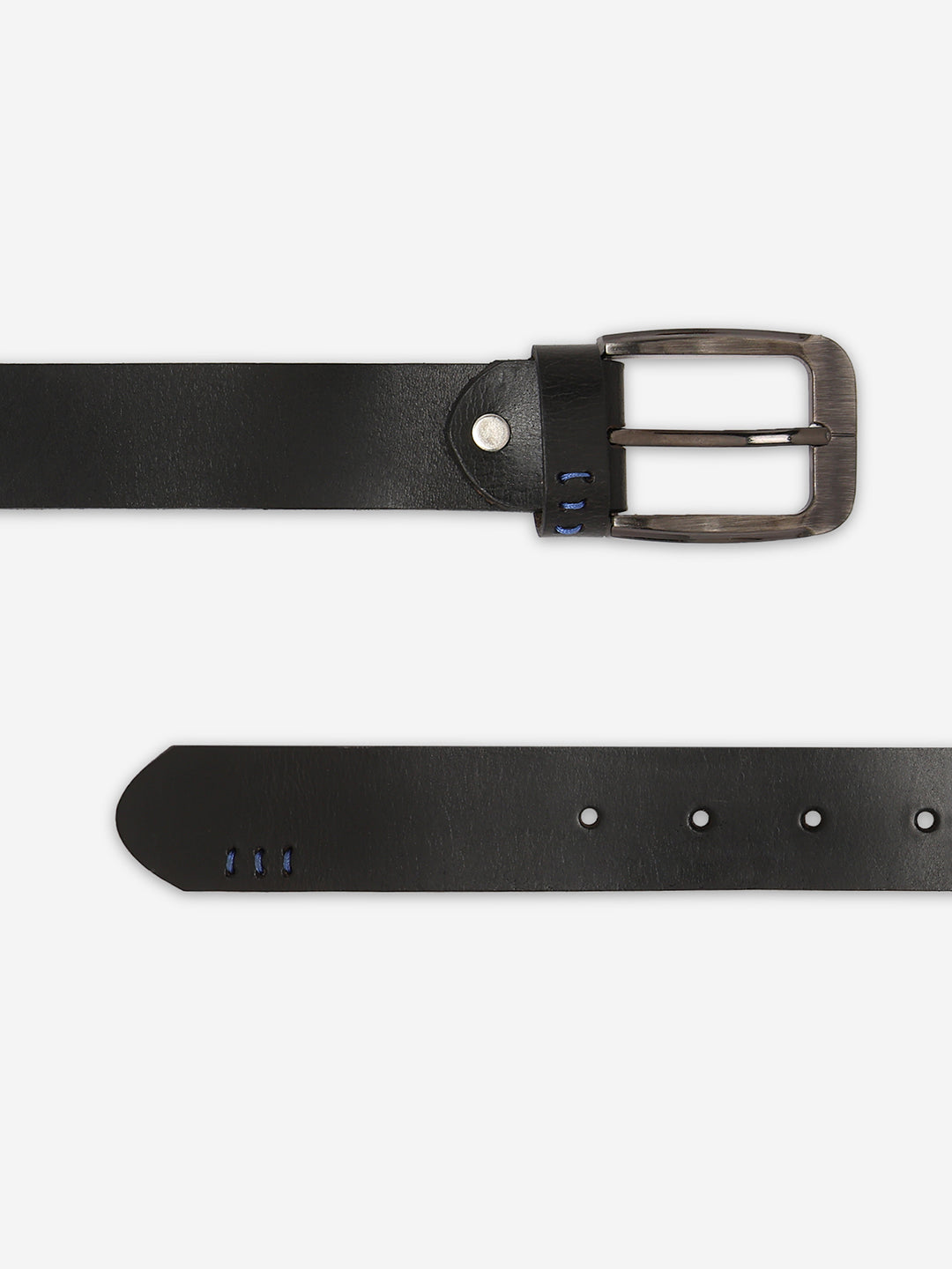 Men Black Genuine Leather Belt