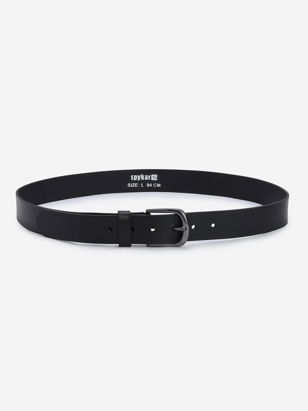 Men Black Leather Belt