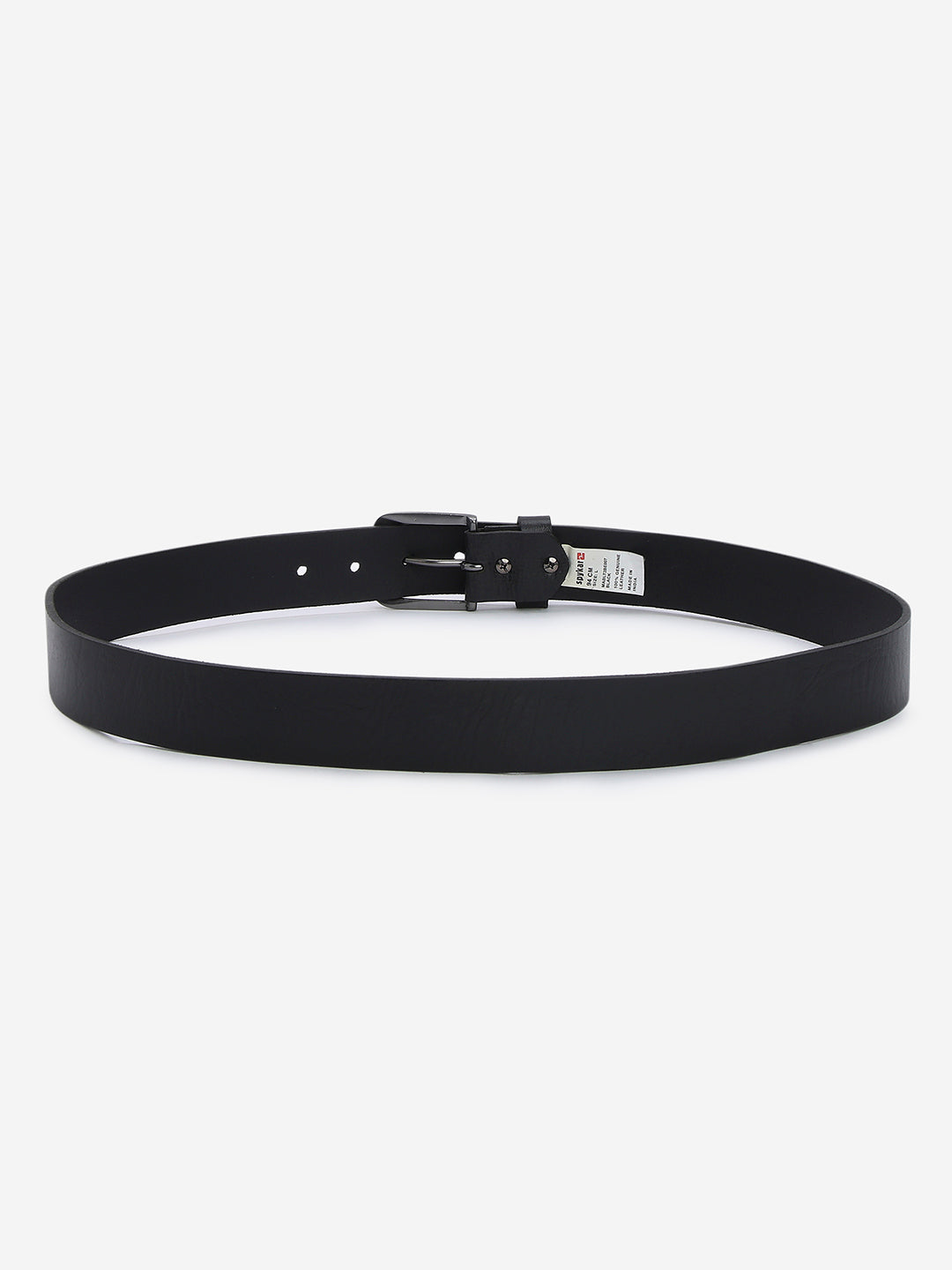 Men Black Leather Belt