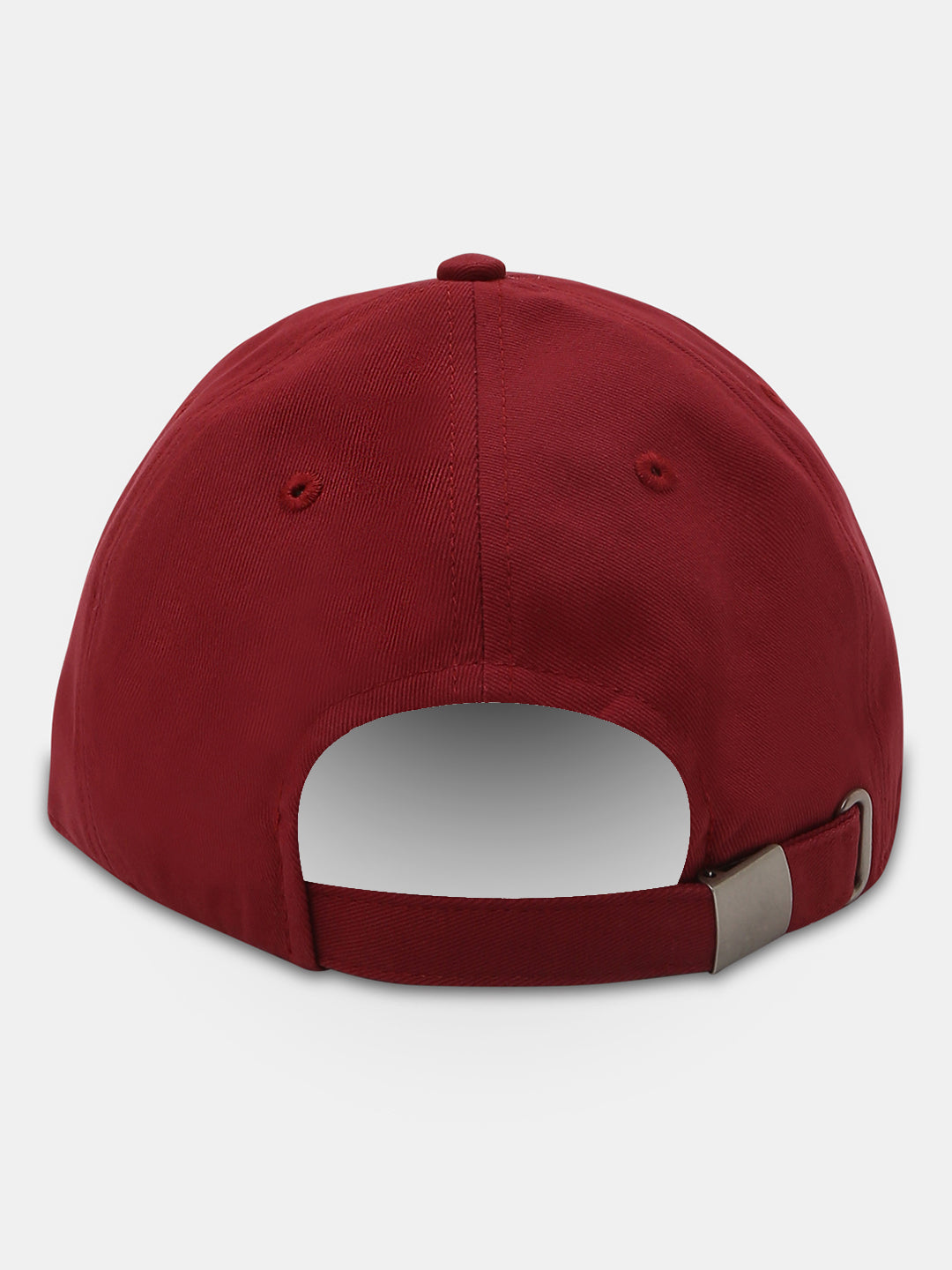Men Maroon & Yellow Solid Cap